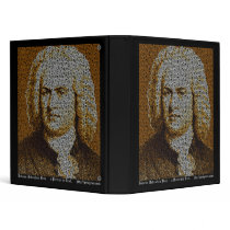 J.S. Bach Text Portrait binders by geargems J.S. Bach Text Portrait binders