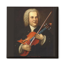 J.S. Bach with a Viola Fridge Magnets
