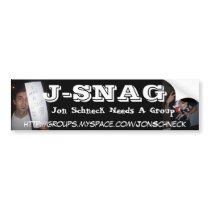 J-SNAG bumper stickers