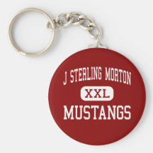 J Sterling Morton - Mustangs - High - Berwyn Key Chain