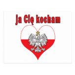 ja Cie kocham Eagle Heart Post Cards