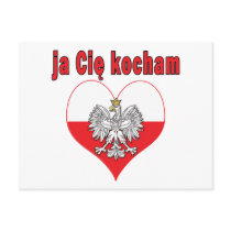 ja Cie kocham Eagle Heart postcards