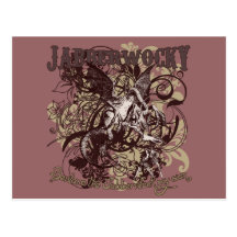 Jabberwocky Carnivale Style Postcard