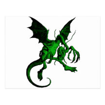 Jabberwocky Green Fill Post Card