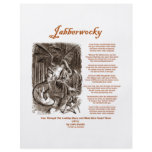 Jabberwocky Poem by Lewis Carroll (Black Adder) flyers