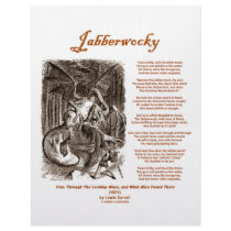 Jabberwocky Poem by Lewis Carroll (Black Adder) Customized Letterhead