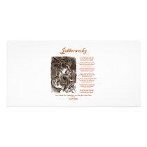 Jabberwocky Poem by Lewis Carroll (Black Adder) Photo Greeting Card