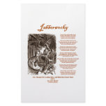 Jabberwocky Poem by Lewis Carroll (Black Adder) Stationery