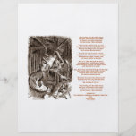Jabberwocky Poem by Lewis Carroll Personalized Flyer