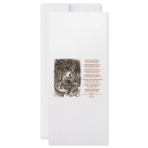 Jabberwocky Poem by Lewis Carroll Customized Rack Card