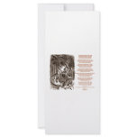 Jabberwocky Poem by Lewis Carroll Customized Rack Card