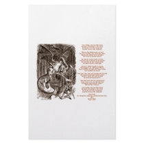 Jabberwocky Poem by Lewis Carroll Stationery