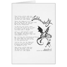 Jabberwocky Poem Greeting Cards