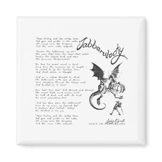 Jabberwocky Poem Magnet