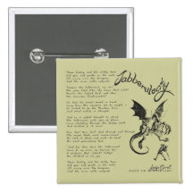 Jabberwocky Poem Pins