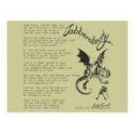 Jabberwocky Poem Post Cards