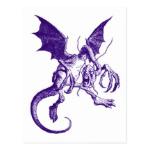 Jabberwocky Purple Post Card