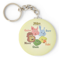 Jabloo round keychain