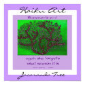 Jacaranda Tree Haiku Art Print by Reflekshins Jacaranda Tree Haiku Art Print