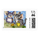 Jack and Jilla Chinchilla Custom Postage Stamps