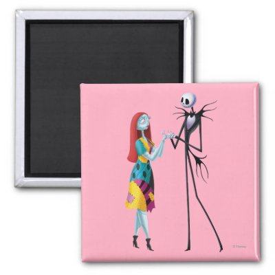 Jack and Sally Holding Hands magnets