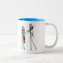 Jack and Sally Holding Hands Mugs - twotone_mug