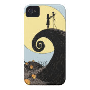 Jack and Sally Holding Hands Under the Moon iPhone 4 Cases