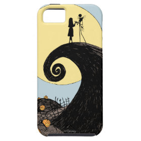 Jack and Sally Holding Hands Under the Moon iPhone 5 Cover