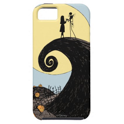 Jack and Sally Holding Hands Under the Moon iPhone 5 Cover
