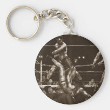 Jack Dempsey and Luis Firpo by George Bellows Keychains