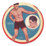 Jack Dempsey Round Sticker