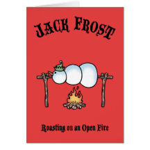 Jack Frost Roasting Greeting Card