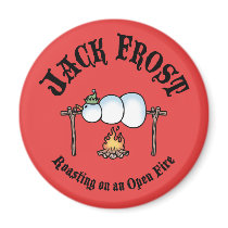 Jack Frost Roasting Fridge Magnet