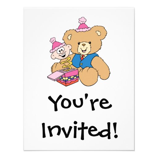jack in the box teddy bear design personalized announcement