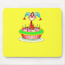 Jack in the Cake Customizable Birthday Design mousepads