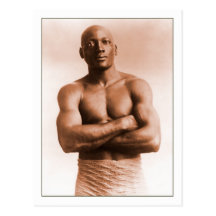 Jack Johnson American Boxer Postcards