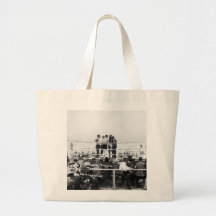 Jack Johnson vs. Fireman Jim Flynn Boxing: 1912 Tote Bag
