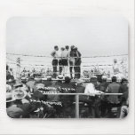 Jack Johnson vs. Fireman Jim Flynn Boxing: 1912 Mousepads