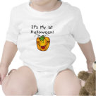 infant_creeper - First Halloween T-shirts, bodysuits, cards, tote bags, and more with a cute smiling jack o lantern design!: Sizes  Available colors: white