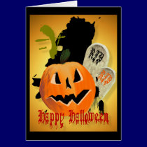 Jack-O-Lantern and Graves Card cards