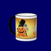 Jack-O-Lantern and Graves Mugs