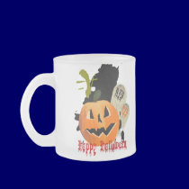 Jack-O-Lantern and Graves Mugs mugs