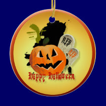 Jack-O-Lantern and Graves Ornaments ornaments
