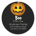 Jack O Lantern Boo Address Labels stickers by mrssocolov2 Jack O Lantern Boo Address Labels stickers