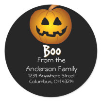 Jack O Lantern Boo Address Labels stickers by mrssocolov2 Jack O Lantern Boo Address Labels stickers