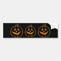 Jack O Lantern bumper stickers