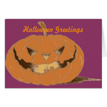 Jack o' Lantern Card