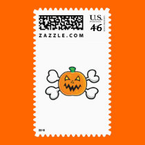 jack o lantern crossbones stamps