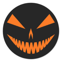 Jack-O'-Lantern Face I, Orange stickers