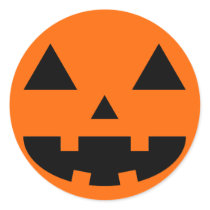 Jack-O'-Lantern Face IV, Black Stickers